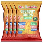 Mr. Tortilla's Crunchy Tortilla Chips - Keto-Friendly Vegan - 3 Net Carbs Per Serving, Crisps Cooked In Avocado Oil 2oz Bags, 4-Pack (Chile Limon)~$10.94 @ Amazon~Free Prime Ship!