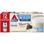 Atkins Creamy Vanilla Protein Shake, 15g Protein, Low Glycemic, 2g Net Carb, 1g Sugar, Keto Friendly, 12 Count~$13.28 With S&amp;S @ Amazon~Free Prime Shipping!