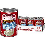 8-Pack 16.3oz Campbell’s Chunky Soup New England Clam Chowder $8.45 w/ Subscribe &amp; Save