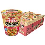 Nissin Cup Noodles Protein Ramen, Beef Flavor with Bone Broth, 16g Protein, 2.54 Ounce Cup (Pack of 6)~$7.64 With S&amp;S @ Amazon