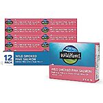 Wild Planet Wild Smoked Pink Salmon Fillets in Extra Virgin Olive Oil, Tinned Fish, Canned Salmon, Sustainably Wild-Caught, Keto and Paleo, 3.9 oz, pack of 12~$32.60 W/S&amp;S @ Amazon