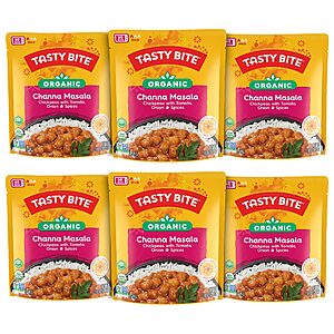 6-pk 10-oz Tasty Bite Organic Channa Masala Microwavable Entree $11.30 