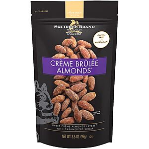 SQUIRREL BRAND Crème Brulee Almonds, 3.5 OZ Resealable Bag~$2.99 After Coupon & S&S @ Amazon