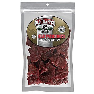 Prime Members: 8-Oz Old Trapper Beef Jerky (Old-Fashioned or Peppered) $7.40 w/ Subscribe & Save + Free Shipping