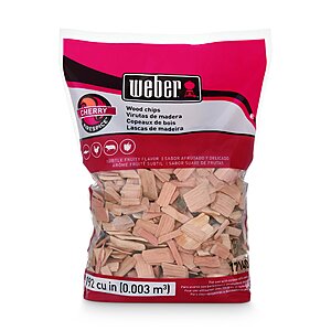 Weber Cherry Wood Chips, for Grilling and Smoking, 192 Cu. In & More~$4.49 @ Amazon