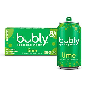 8-pk 12-fl-oz Bubly Sparkling Water (Lime) $2.85 w/ Subscribe & Save