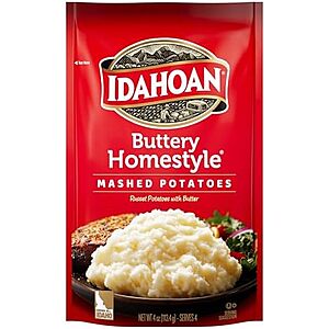 Idahoan Mashed Potatoes,Buttery Homestyle,4 oz~$0.87 @ Amazon
