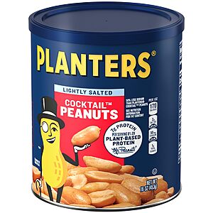 16-oz PLANTERS Dry Roasted Peanuts (Lightly Salted) $2.35 w/ Subscribe & Save
