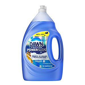 51.5-oz Dawn Platinum Plus PowerSuds Liquid Dish Soap Refill $10.30 w/ Subscribe & Save