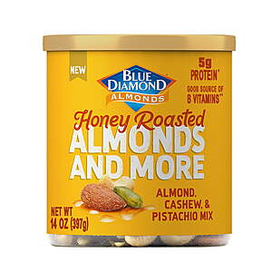 14-Oz Blue Diamond Almonds And More Nut Mix (2 Flavors) + $4.50 Walmart Cash $9.95 