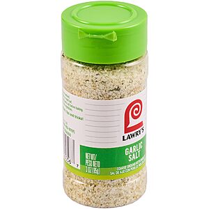 Lawry's Coarse Ground with Parsley Garlic Salt,3 oz~$1.88 With S&S @ Amazon
