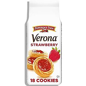 Pepperidge Farm Verona Strawberry Thumbprint Cookies,6.75 OZ Bag (18 Cookies)~$2.39 With S&S @ Amazon