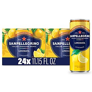 Sanpellegrino Italian Sparkling Drink Limonata, Sparkling Lemon Beverage, 24 Pack Of Cans~$14.03 After Coupon & S&S @ Amazon
