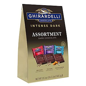 19.1-Oz Ghirardelli Intense Dark Assorted Dark Chocolate Squares $20.35 or less 