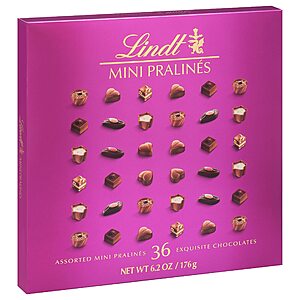 6.2oz Lindt Assorted Mini Chocolate Pralines (36-Pieces) $11.40 w/ Subscribe & Save