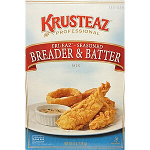 5 Pounds Krusteaz Fri-Eaz Seasoned Breader & Batter Mix (One Unit)~$14.59 @ Amazon