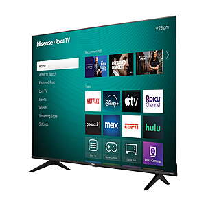 Hisense 65" Class 4K UHD LCD Roku Smart TV HDR R6 Series 65R6E4~$295 @ Walmart~Free Shipping!