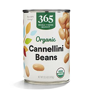 365 by Whole Foods Market, Organic Cannellini Beans, 15.5 Ounce~$0.96 With S&S @ Amazon~Buy 4 & Save More!