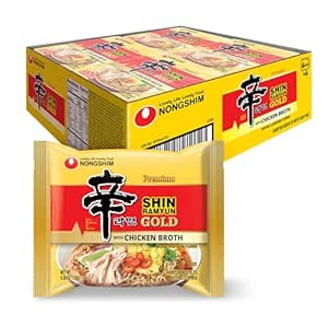 Nongshim Ramen Noodles, Gourmet Instant Ramen, Premium Microwavable Noodle Soup, Shin Gold, 4.58 Ounce (Pack of 16)~$21.93 After Coupon & S&S @ Amazon