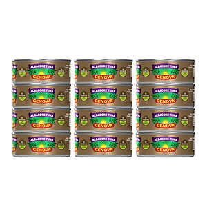 Select Accounts: 12-Pk 5-Oz Genova Premium Low Sodium Albacore Tuna in Olive Oil $8.45 w/ S&S