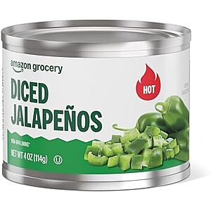4-Oz Amazon Grocery Diced Jalapenos (Hot) $0.75 w/ S&S