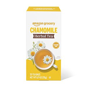 Amazon Grocery, Chamomile Herbal Tea Bags, 20 Ct~$1.89 With S&S @ Amazon~Buy 4 & Save More!