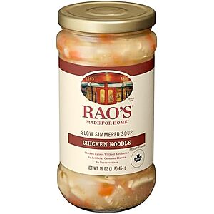 Rao’s Made For Home Chicken Noodle Soup, 16 oz x 2~$6.60 After Multibuy & S&S @ Amazon