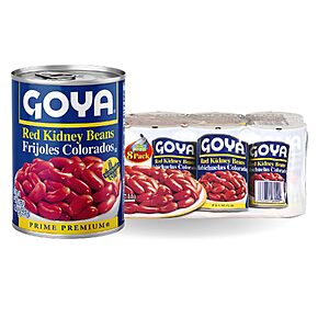 Goya Foods Red Kidney Beans, 15.5 Ounce (Pack of 8)~$6.78 @ Amazon