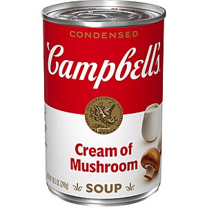 Campbell's Condensed Cream of Mushroom Soup, 10.5 oz Can~$0.80 After Coupon & S&S @ Amazon