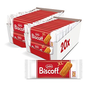 2-Pk 20-Ct 0.9-Oz Lotus Biscoff Caramelized Biscuit Cookies
