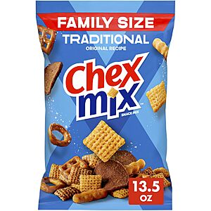 13.5-Oz Original Recipe Chex Mix Snack Mix (Traditional, Family Size) $2.75 w/ S&S