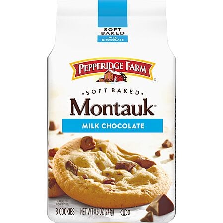 Pepperidge Farm Montauk Soft Baked Milk Chocolate Chunk Cookies, 8.6 Oz Bag (8 Cookies)~$2.41 With S&S @ Amazon