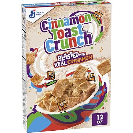 Cinnamon Toast Crunch Breakfast Cereal, Crispy Cinnamon Cereal, 12 oz~$1.89 With S&S @ Amazon