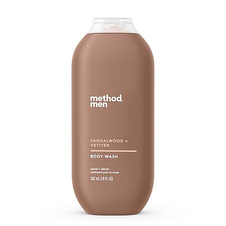 Method Men Body Wash, Sandalwood + Vetiver, Paraben and Phthalate Free, 18 fl oz (Pack of 1)~$5.84 After Coupon & S&S @ Amazon
