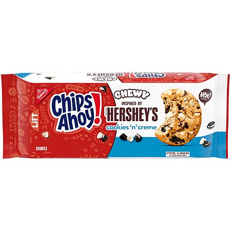 CHIPS AHOY! Chewy Hershey's Cookies 'n' Creme Bar-Inspired Cookies, 9.58 oz~$3.01 After Coupon & S&S @ Amazon