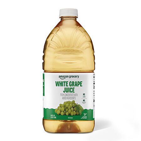Amazon Grocery, White Grape Juice, 64 Fl Oz (Previously Amazon Fresh, Packaging May Vary)~$2 After Coupon & S&S @ Amazon