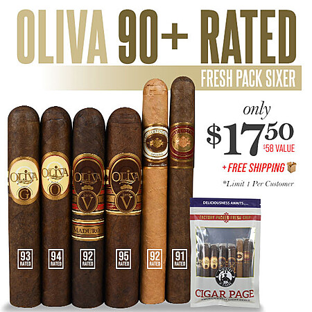 Oliva 90+ Rated Cigar Pack for Only $17.50!
