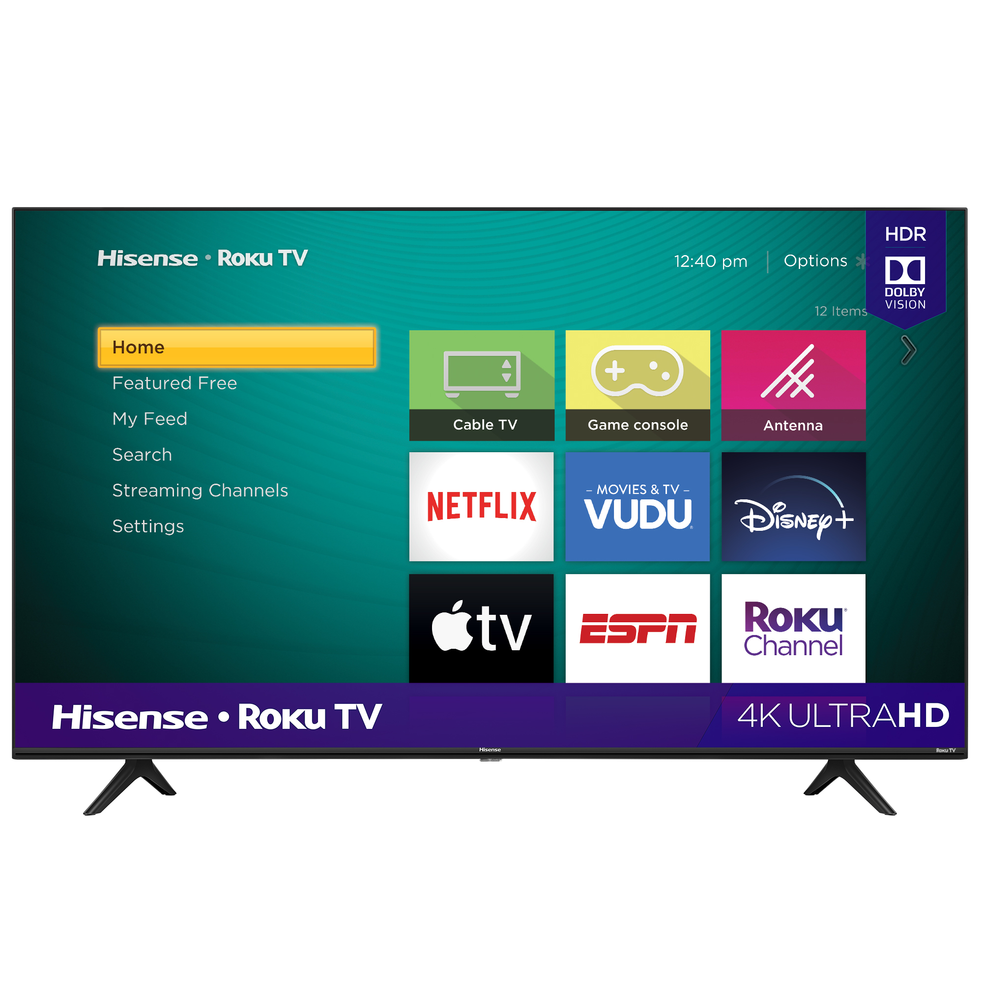 58 Hisense 58r6e3 4k Uhd Hdr Roku Smart Led Tv