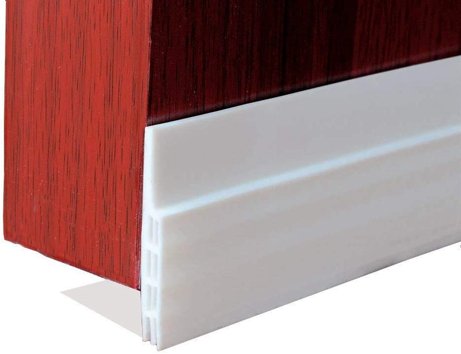 Door Draft Stopper Door Sweep For Exterior Interior Doors Weatherproofing Door Seal Strip Under Door Draft