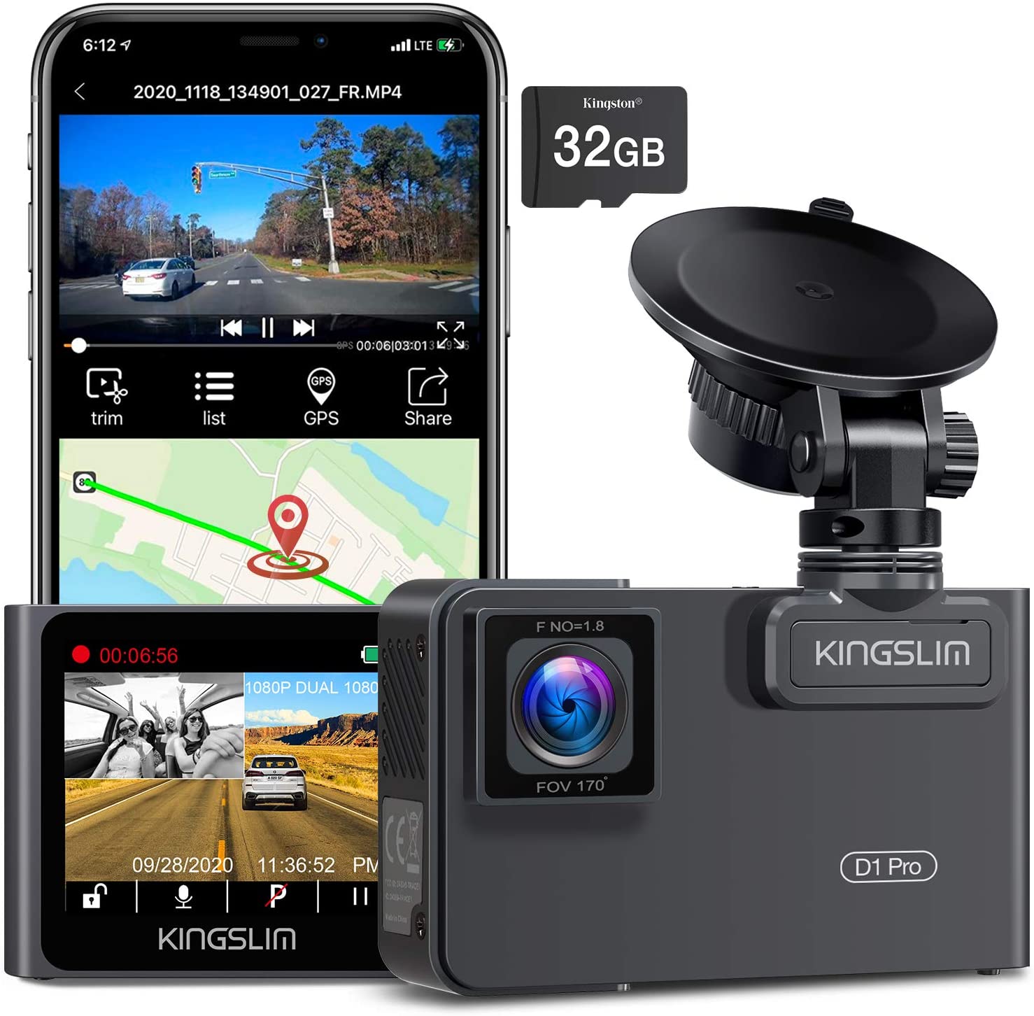 Kingslim D1 Pro Dual Dash Cam With Wi Fi Gps 2 5k 1080p Front And Cabin Dash Camera For Cars Dual Sensor With 340 Fov Super Night Vision G Sensor Loop Recording 24hr 83 06 It finds and applies coupons and even compares prices, so you get the best deal. kingslim d1 pro dual dash cam with wi fi gps 2 5k 1080p front and cabin dash camera for cars dual sensor with 340 fov super night vision