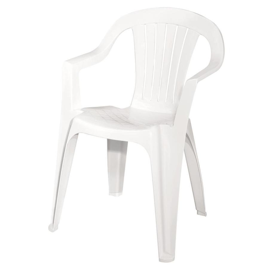 Lowe S Adams Mfg Corp Stackable Resin Dining Chair With Slat Seat