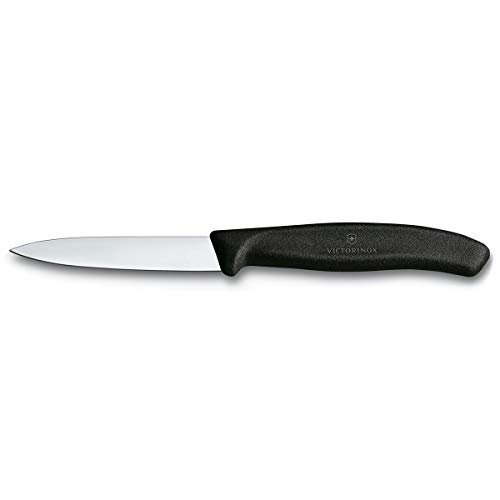 Victorinox 3.25 Inch Swiss Classic Paring Knife with Straight Edge, Spear Point, Black, 3.25" $6