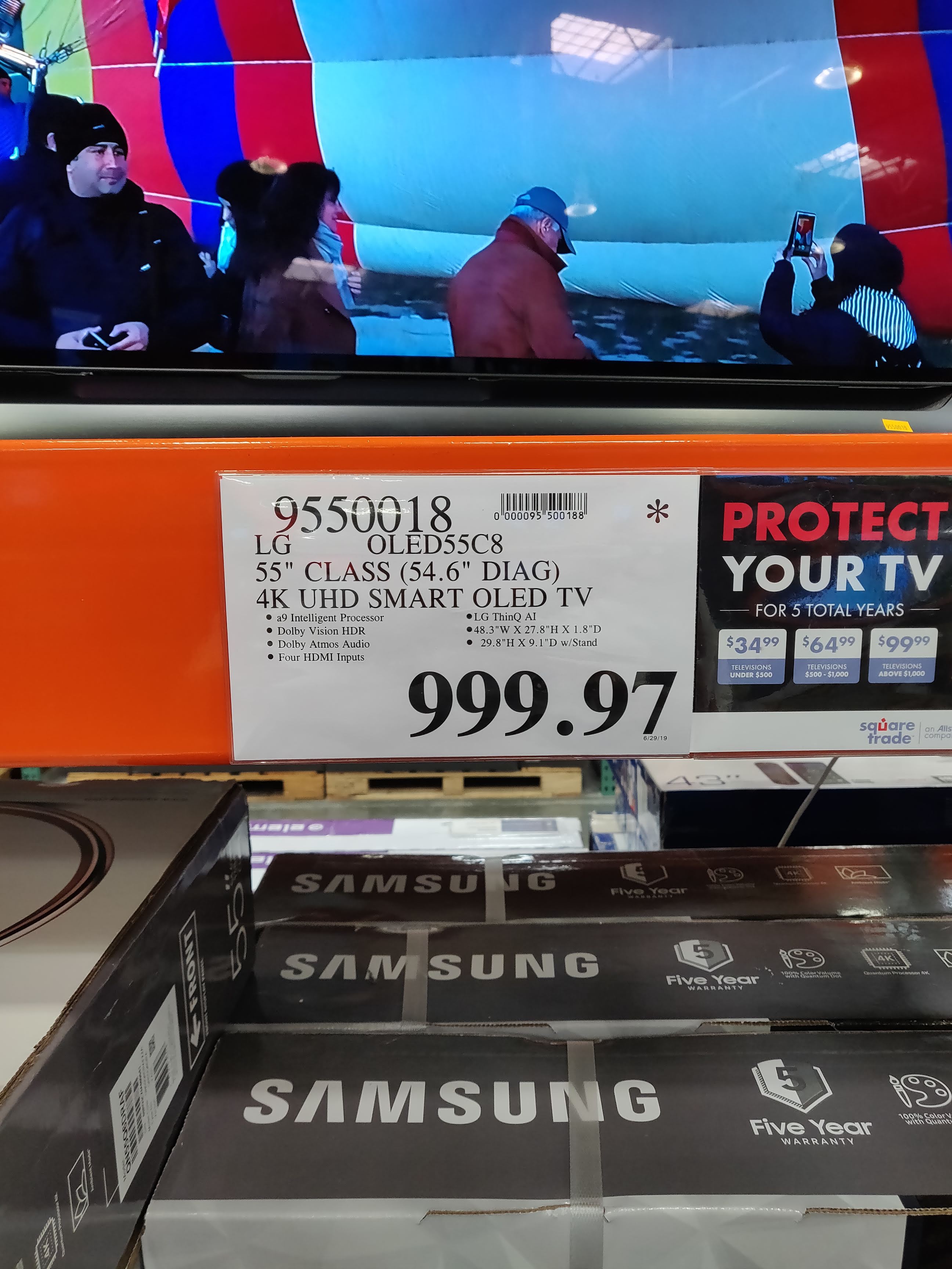 Costco B&M: LG OLED 55 C8 $1000 YMMV Clearance