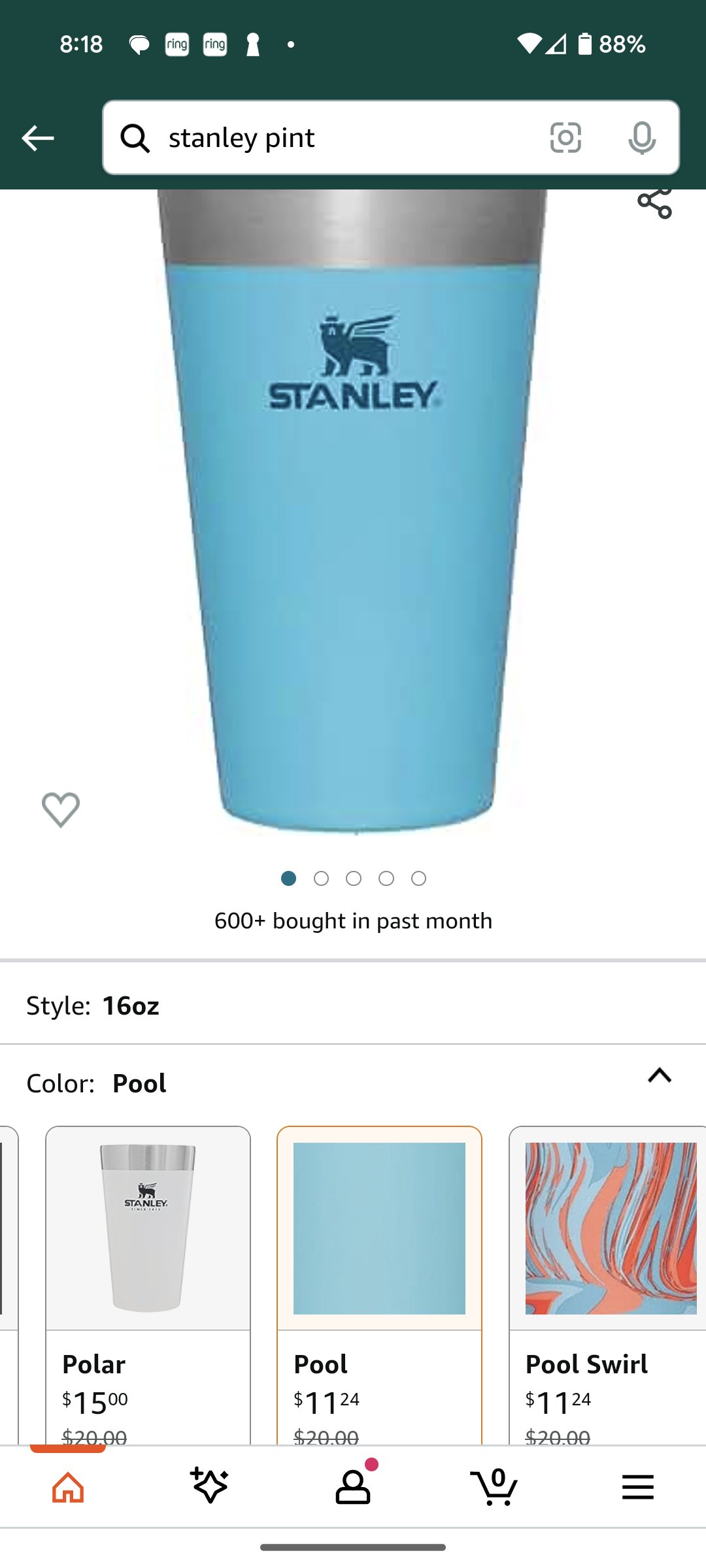 Select Stanley Drinkware Products on sale at Amazon 25-44% off