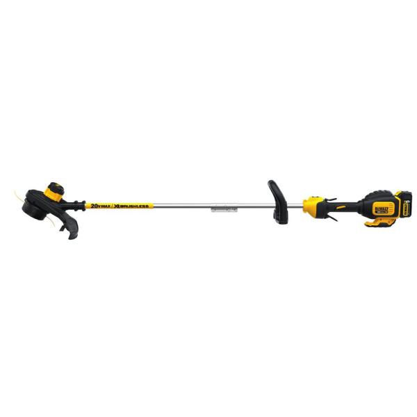 Dewalt 20-Volt MAX Lithium-Ion Cordless 13 in. Brushless Dual Line String Grass Trimmer w/ (1) 5.0Ah Battery and Charger - YMMV $124.99