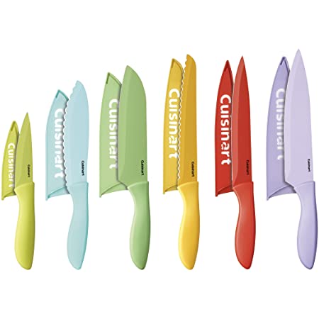Cuisinart C55-12PCER1 Advantage Color Collection 12-Piece Knife Set with Blade Guards, Multicolored for $24.64 + Free Shipping