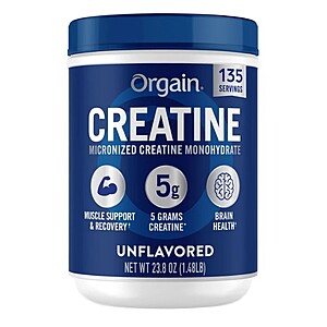 Costco Members: 1.48-Lbs Orgain Micronized Creatine Monohydrate (Unflavored) $17 or less + Free S&H