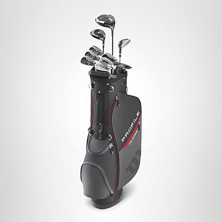 WILSON Golf Profile Platinum Package Set, Men's Right Handed, Regular Carry , Grey/Black $350.49