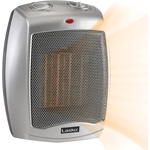 Lasko 9&quot; 1500W Electric Ceramic Space Heater with Adjustable Thermostat, Silver, 754200, New $10.62