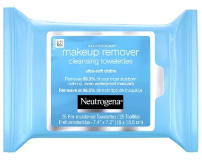 125 Ct Neutrogena Makeup Remover Towelettes Face Wipes 10